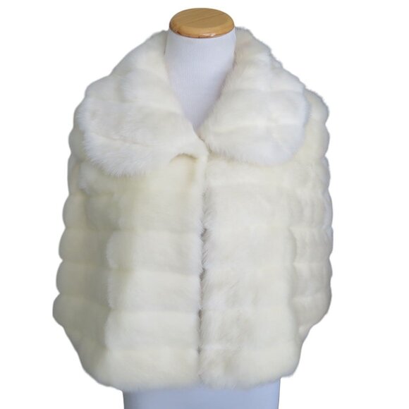 Laura Novelti Vintage Style Faux Fur Stole - Picture 2 of 11